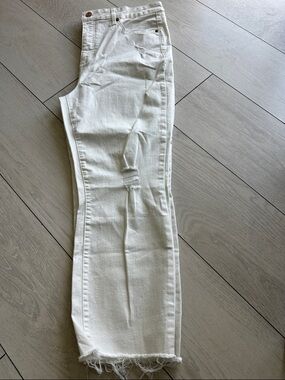 LC Lauren Conrad White Slim Straight Jeans